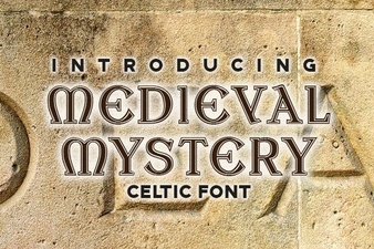 Craft Projects with Medieval Mystery Fonts