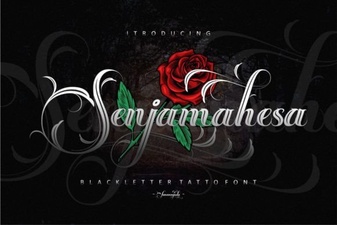 Design with the Senjamahesa Font