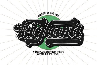 Bigland Retro Fonts: Vintage Design Projects & Ideas