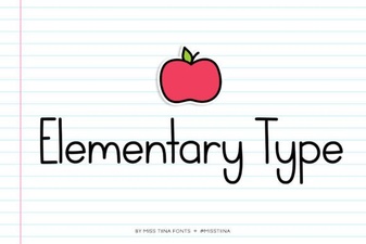 Elementary Type Fonts: Designs & Projects