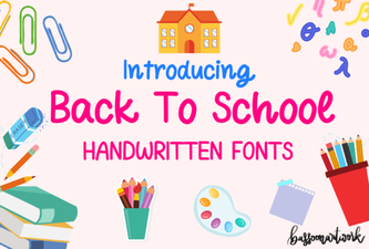 Creative Back-to-School Handwritten Fonts for Your Designs