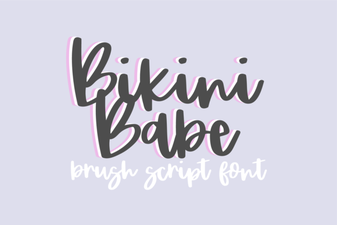 Design a Font Inspired by Bikini Babe Style