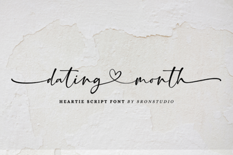 Fresh Font Pairings for Dating Month Designs