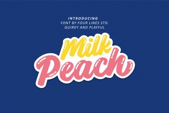 Milk Peach Font for Creative Ui Design