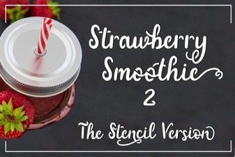 Strawberry Smoothie Font Designs for Creative Projects