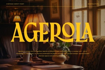 The Agerola Font for Modern Design Projects