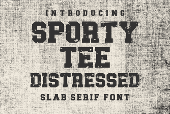 Distressed Font Tee Designs for Sporty Style